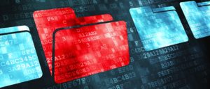 Digital file folders on a computer screen