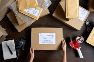 An in-house office postage meter